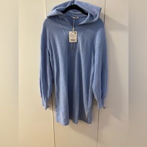 Zara Quarter Zip Sweater Dress